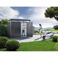 Biohort Casette Da Giardino Piccole|Casetta Highline Biohort In Metallo*Casetta da Giardino in Metallo HIGHLINE S con Porta Standard