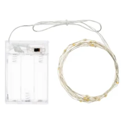Lotti Luci Di Natale|Luci Di Natale*Catena 20 MicroLED BIANCO CALDO Luce Fissa