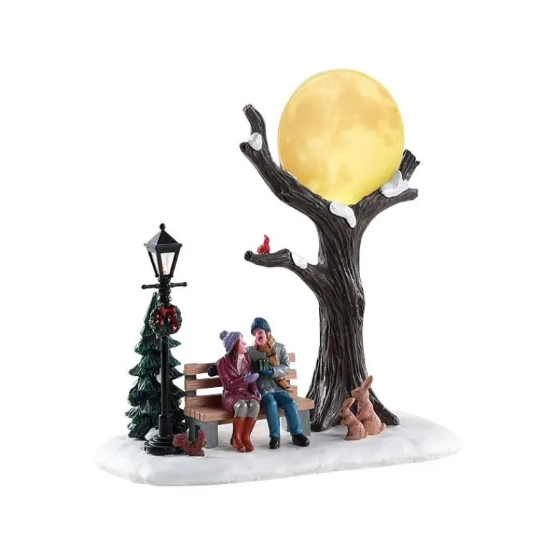 Lemax Prodotti Fuori Catalogo|Scene Natalizie*Christmas Moon B/O 4.5V Cod. 84359
