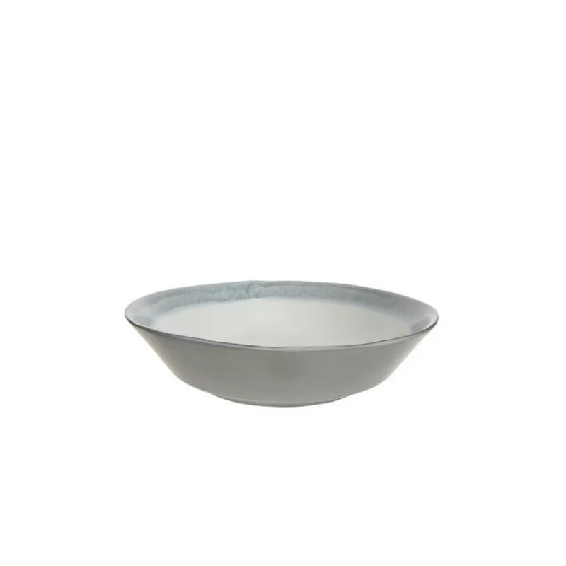 Kaemingk Oggetti Per La Tavola*Ciotola in Terracotta con Bordo Lucido Blu 26 cm