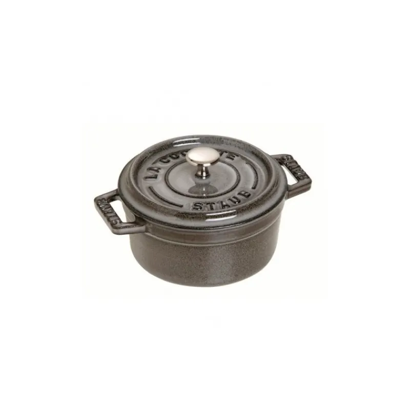 Staub Cocotte Tonde*Cocotte 30 cm Grigia Graphite in Ghisa