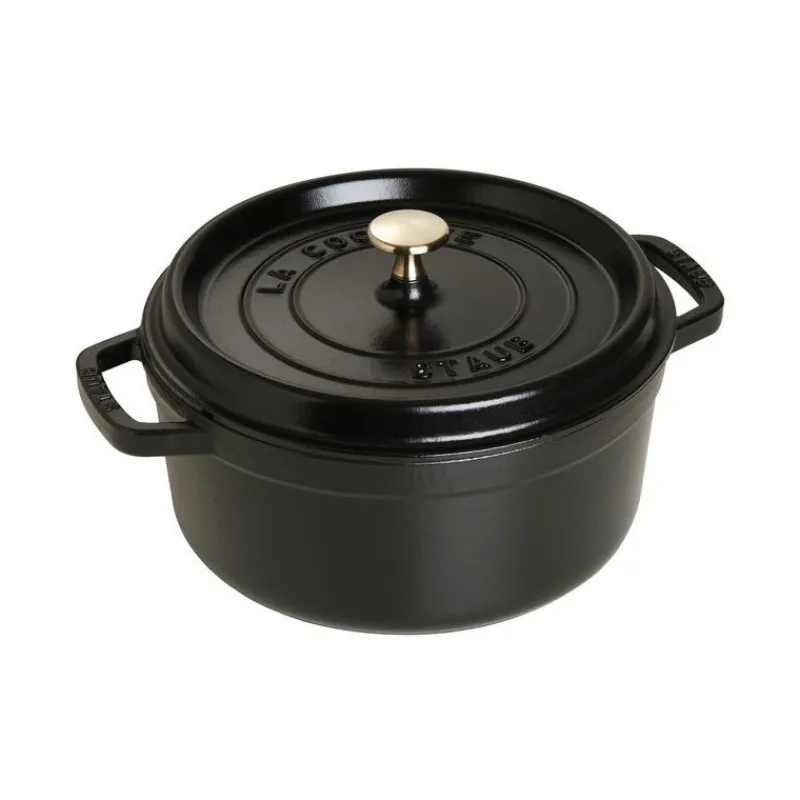 Staub Cocotte Tonde*Cocotte 24 cm Nera in Ghisa