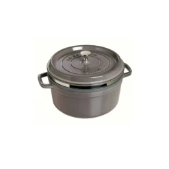 Staub Cocotte Tonde*Cocotte con Cestello 26 cm Grigia Graphite in Ghisa