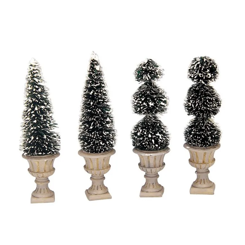 Lemax Accessori*Cone-Shaped & Sculpted Topiaries Set of 4 Cod. 34965