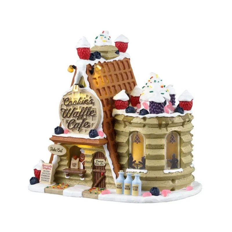Lemax Edifici Illuminati*Cookie's Waffle Cafe' B/O 4.5V Cod. 35094