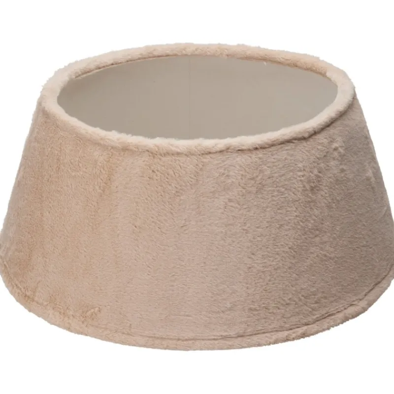 Koopman Addobbi Per Albero Di Natale*Copribase Albero di Natale Velluto Beige 55 Cm