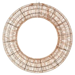 Lotti Luci Di Natale|Luci Di Natale*Corona 3D Marrone Ø 110cm HDM 15000 MicroLED RGB