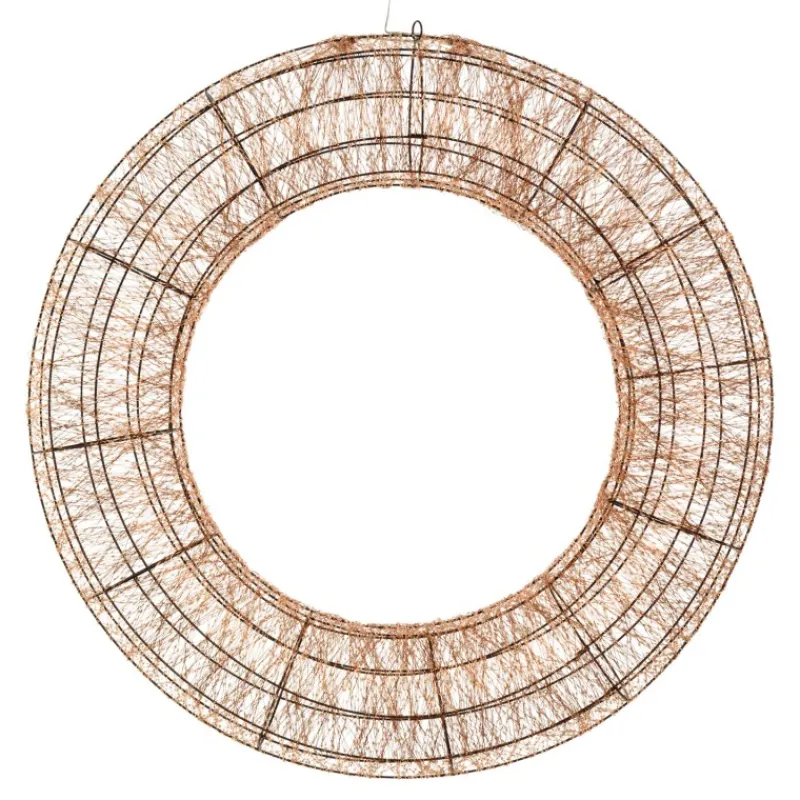 Lotti Luci Di Natale|Luci Di Natale*Corona 3D Marrone Ø 110cm HDM 15000 MicroLED RGB