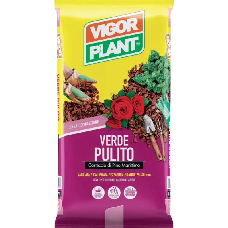 Vigorplant Terricci Per Piante*Corteccia di pino Grande 25-40 mm Verde Pulito 60 litri