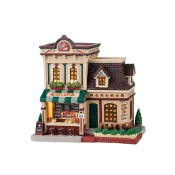 Lemax Edifici Illuminati*Cozy Cafe' con Alimentatore Cod. 45257