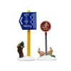 Lemax Accessori|Novità Lemax Natale 2025*Cross Country Ski Sign Set Of 2 Cod. 54468