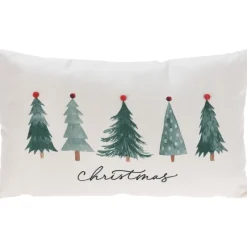 Koopman Cuscini E Plaid*Cuscino Decoravito Alberi Natale 30x50 Cm. Pezzo Singolo