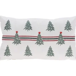 Koopman Cuscini E Plaid*Cuscino Decoravito Alberi Natale 30x50 Cm. Pezzo Singolo