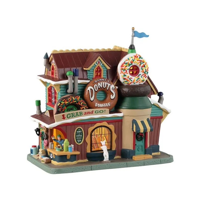 Lemax Edifici Illuminati*Danny's Donuts & Coffee con Alimentatore Cod. 35031