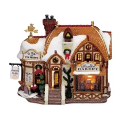 Lemax Edifici Illuminati|Lemax Best Buy*Devaney's Bakery con Alimentatore Cod. 35793