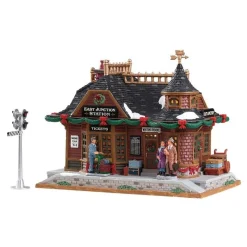 Lemax Lemax Best Buy|Edifici Illuminati*East Junction Station con Alimentatore Cod. 75256