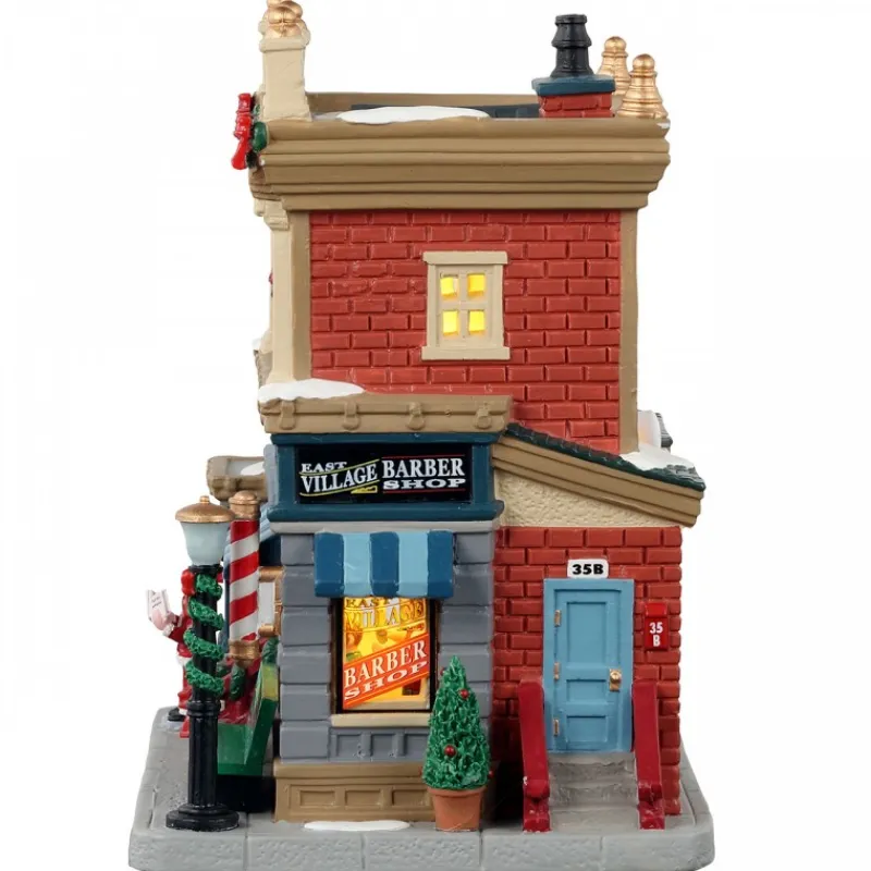 Lemax Edifici Illuminati*East Village Barber Shop con Alimentatore Cod. 15771