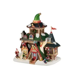 Lemax Edifici Illuminati|Novità Lemax Natale 2025*Elwood's Elf Lodge B/O 4.5V Cod. 45224