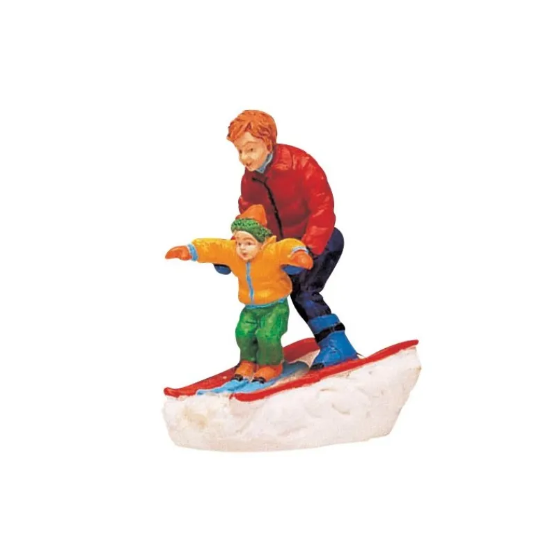 Lemax Personaggi*Father & Son Skiing Cod. 62169