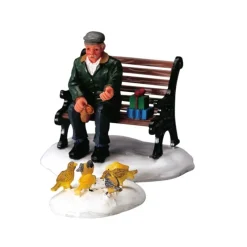 Lemax Personaggi*Feeding Pigeons Set of 2 Cod. 42905