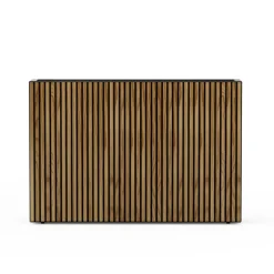 Herstera Fioriere In Metallo Herstera*Fioriera Alta DECO PLANTER DIVIDER 25 in Metallo colore Nero e Legno 100x25x80 cm