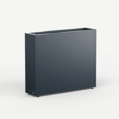 Herstera Fioriere In Metallo Herstera*Fioriera Alta PLANTER DIVIDER 25 in Metallo colore Antracite 100x25x80 cm