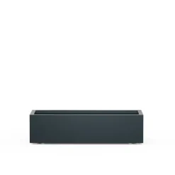 Herstera Fioriere In Metallo Herstera*Fioriera Bassa PLANTER XIC 100 in Metallo colore Antracite 100x40x25cm