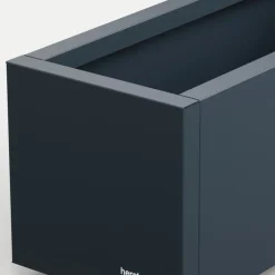 Herstera Fioriere In Metallo Herstera*Fioriera PLANTER BALCONY in Metallo colore Antracite 100x25x25 cm