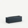 Herstera Fioriere In Metallo Herstera*Fioriera PLANTER BALCONY in Metallo colore Antracite 80x25x25 cm