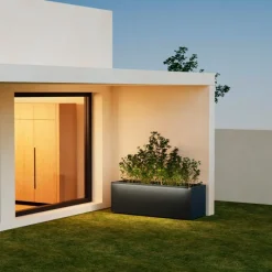 Herstera Fioriere In Metallo Herstera*Fioriera PLANTER 50 in Metallo colore Antracite 150x50x50cm