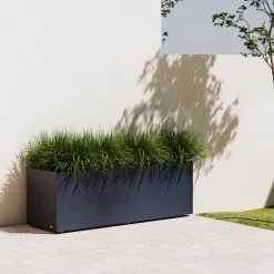 Herstera Fioriere In Metallo Herstera*Fioriera PLANTER 50 in Metallo colore Antracite 150x50x50cm