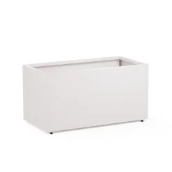 Herstera Fioriere In Metallo Herstera*Fioriera PLANTER 50 in Metallo colore Bianco 100x50x50cm