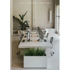 Herstera Fioriere In Metallo Herstera*Fioriera PLANTER 50 in Metallo colore Bianco 100x50x50cm