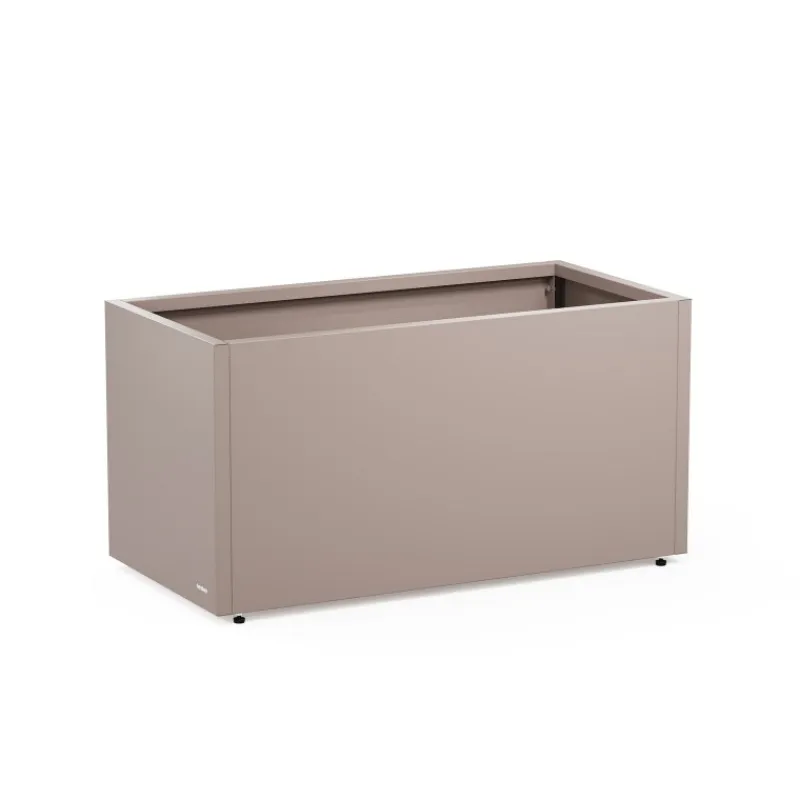 Herstera Fioriere In Metallo Herstera*Fioriera PLANTER 50 in Metallo colore Grigio Scuro 100x50x50cm