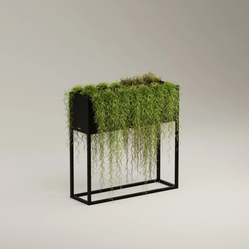 Herstera Fioriere In Metallo Herstera*Fioriera Hestera PLANTER HUB in Metallo colore Antracite 80x25x78