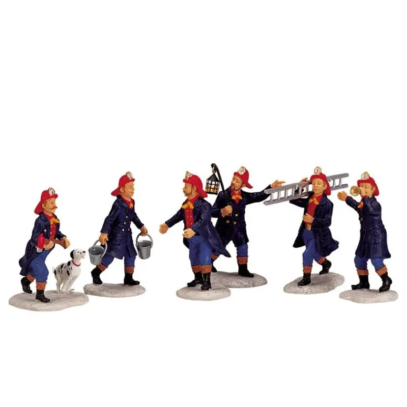 Lemax Personaggi*Fireman Set of 6 Cod. 02446