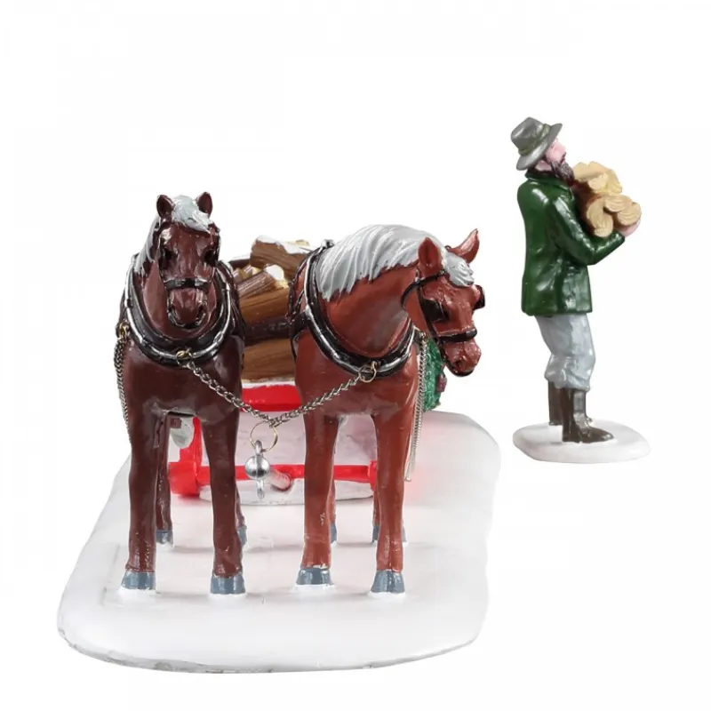 Lemax Scene Natalizie*Firewood Delivery Set Of 2 Cod. 13559