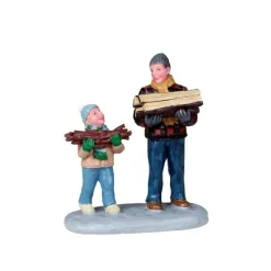 Lemax Personaggi|Lemax Best Buy*Firewood For The Hearth Cod. 02807