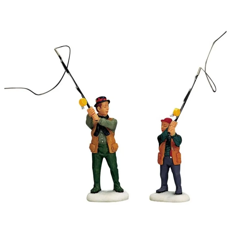 Lemax Personaggi*Flyfishing With Dad Set of 2 Cod. 12495