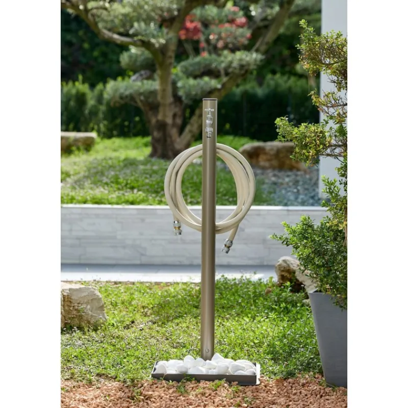 Acquapoint Fontane Per Posa In Superficie*Fontana da Giardino Aquapoint Loop Ground Grigio Tortora