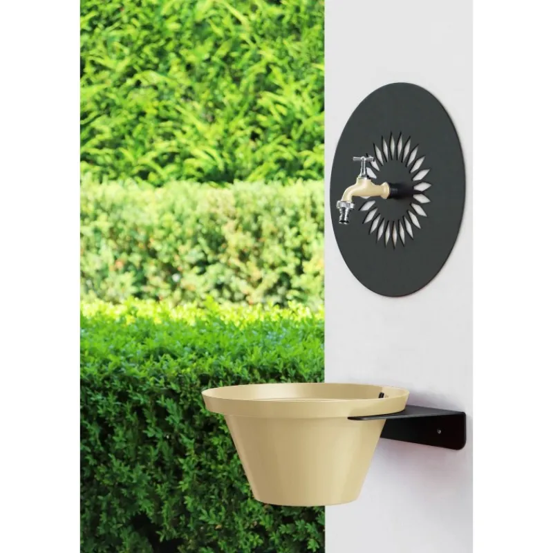Acquapoint Fontane A Parete*Fontana da Giardino Aquapoint a Parete Wall Fountain Daisy Grigio Tortora
