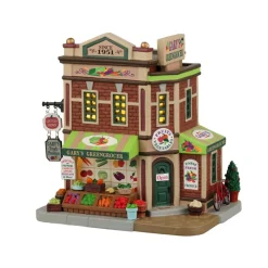 Lemax Edifici Illuminati*Gary's Greengrocer con Alimentatore Cod. 25886