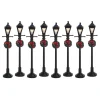 Lemax Luci E Alimentatori|Lemax Best Buy*Gas Lantern Street Lamp Set of 8 B/O 4.5V Cod. 64500