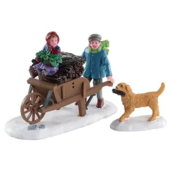 Lemax Personaggi*Gathering Kindling Set of 2 Cod. 82596