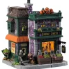 Lemax Edifici Illuminati|Novità Lemax Spooky Town 2025*Ghouly Grocer con Alimentatore 4.5V Cod. 95458