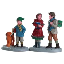 Lemax Personaggi*Going To School Set of 2 Cod. 82595