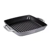 Staub Bistecchiere Griglie E Gratelle*Griglia 2 Manici 28 x 28 cm Grigia Graphite in Ghisa