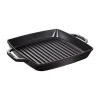 Staub Bistecchiere Griglie E Gratelle*Griglia 2 Manici 33 x 33 cm Nera in Ghisa