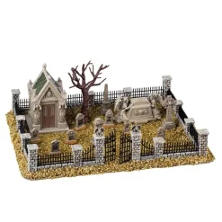 Lemax Scene Halloween*Haunted Souls Graveyard Set Of 14 Cod. 43707