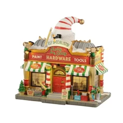 Lemax Edifici Illuminati|Novità Lemax Natale 2025*Holly Jolly Hardware B/O 4.5V Cod. 55321